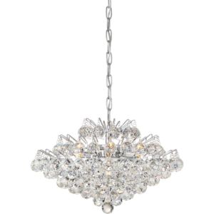 Quoizel Bordeaux 7 Light 20 Inch Pendant Light in Polished Chrome