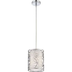 Quoizel Platinum Abode 8 Inch Mini Pendant in Polished Chrome
