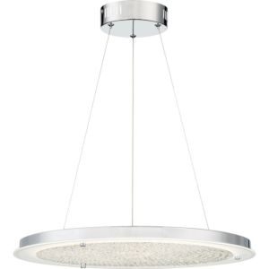 Quoizel Platinum Blaze 20.5 Inch LED Pendant in Polished Chrome