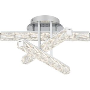 Quoizel LED Semi Flush Mount Comet in Polished Chrome