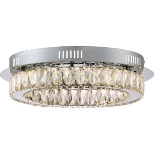 Quoizel Platinum Collection Embrace Flush Mount in Polished Chrome