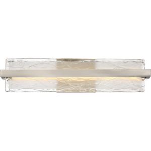 Quoizel Glacial 22 Inch LED Bathroom Vanity Light in Brushed Nickel
