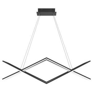 Quoizel LED Linear Chandelier Newman in Matte Black