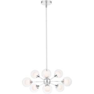 Quoizel Spellbound 9 Light 20 Inch Pendant Light in Polished Chrome