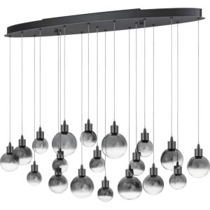 Quoizel Shadow 43 Inch Kitchen Island Light in Black Chrome