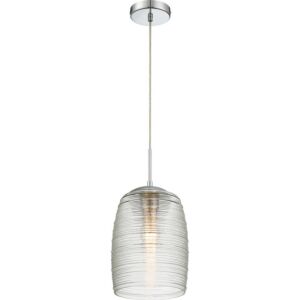 Quoizel Rebound 9 Inch Pendant Light in Polished Chrome