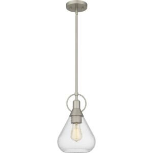 Quoizel One Light Mini Pendant Quoizel Piccolo Pendant in Brushed Nickel