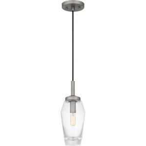 Quoizel One Light Mini Pendant Quoizel Piccolo Pendant in Antique Nickel