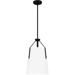 Quoizel One Light Pendant Quoizel Piccolo Pendant in Matte Black