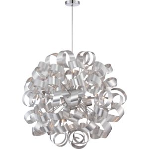 Quoizel Ribbons 12 Light 31 Inch Pendant Light in Millenia