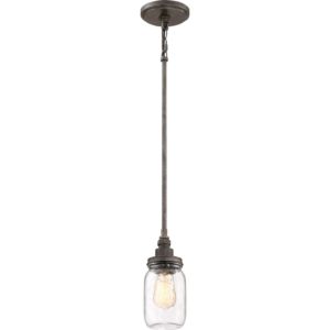 Quoizel Squire Pendant Light in Rustic Black