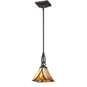 Quoizel Asheville 7 Inch Pendant Light in Valiant Bronze