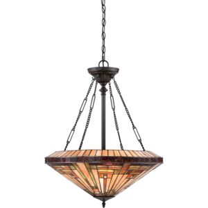 Quoizel Stephen 4 Light 22 Inch Pendant Light in Vintage Bronze