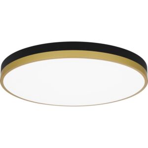 Quoizel LED Flush Mount Weldin in Matte Black Gold
