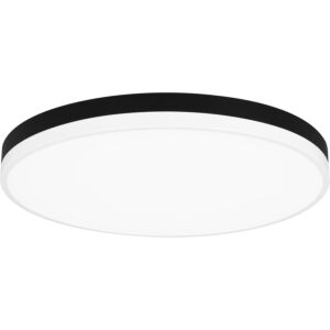 Quoizel LED Flush Mount Weldin in Matte Black White