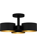 Three Light Semi Flush Mount by Quoizel