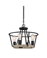 Four Light Semi-Flush Mount by Quoizel