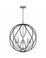 Quoizel Five Light Pendant Bryn in Antique Nickel