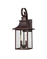 Quoizel Chancellor 2 Light 8 Inch Outdoor Wall Lantern in Copper Bronze