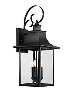 Quoizel Chancellor 3 Light 10 Inch Outdoor Hanging Light in Mystic Black
