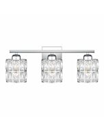 Quoizel Three Light Bath Gibson in Polished Chrome