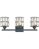 Quoizel Three Light Bath Gibson in Matte Black