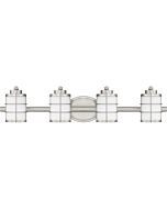 Hazlett 4-Light Bathroom Vanity Light in Brushed Nickel
