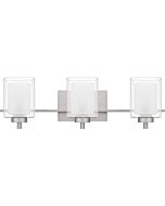 Kolt 3-Light Bathroom Vanity Light in Brushed Nickel