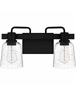 Lydia 2-Light Bathroom Vanity Light in Matte Black