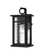 Moira 1-Light Outdoor Wall Mount in Earth Black