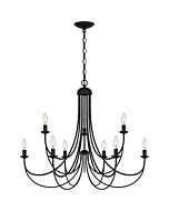Quoizel Nine Light Chandelier Mirren in Imperial Bronze