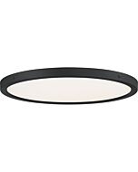 Quoizel LED Flush Mount Outskirts in Earth Black