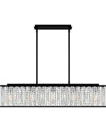 Celeste 5-Light Linear Chandelier in Matte Black