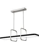Zimmers LED Island Chandelier in Brushed Nickel