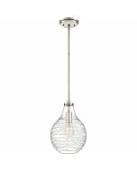 Quoizel One Light Mini Pendant Genie in Brushed Nickel