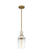 Quoizel One Light Mini Pendant Quoizel Piccolo Pendant in Aged Brass