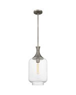 Quoizel One Light Pendant Quoizel Piccolo Pendant in Antique Nickel