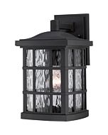 Quoizel Stonington 8 Inch Outdoor Wall Lantern in Mystic Black