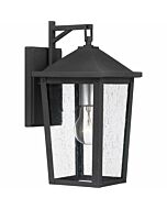 Quoizel One Light Outdoor Wall Mount Stoneleigh in Mottled Black