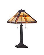 Quoizel Two Light Table Lamp Bryant in Vintage Bronze