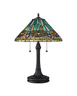 King 2-Light Table Lamp in Vintage Bronze