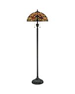 Quoizel Two Light Floor Lamp Kami in Vintage Bronze