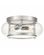 Quoizel Trilogy 2 Light 12 Inch Ceiling Light in Brushed Nickel