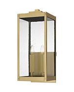 Quoizel Two Light Outdoor Wall Mount Westover in Antique Brass