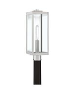 Quoizel Westover 7 Inch Outdoor Post Light in Stainless Steel
